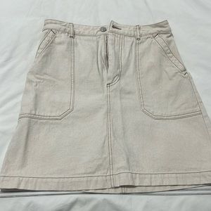 Apc beige denim mini skirt size 38
